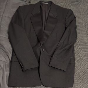 Authentic Balmain Mens Black Sports Coat Blazer Jacket Size L